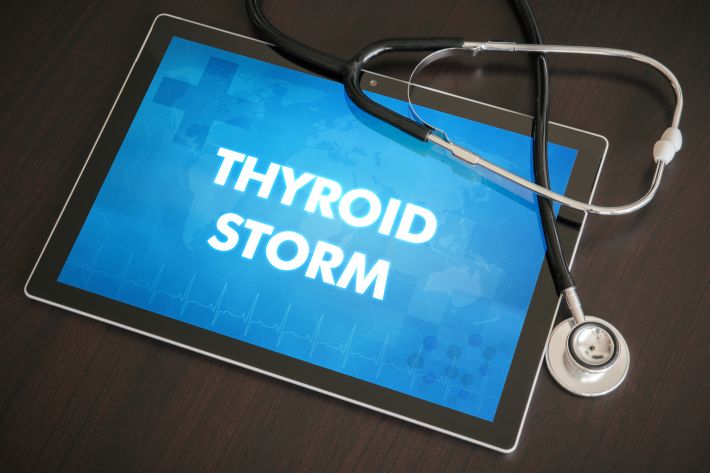The symptoms, diagnosis and treatment of a thyroid storm